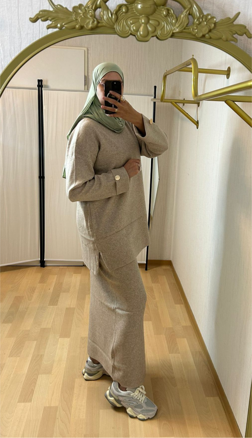 zweiteiler beig Farbe