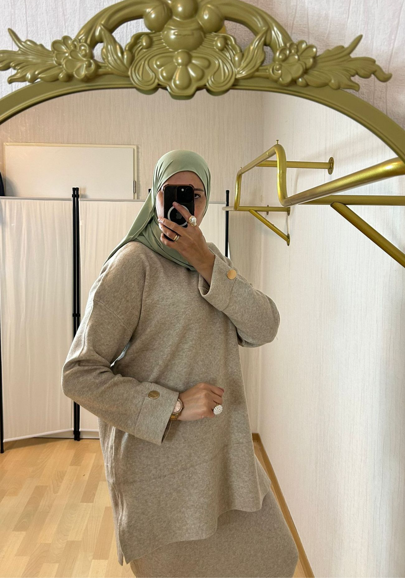 zweiteiler beig Farbe